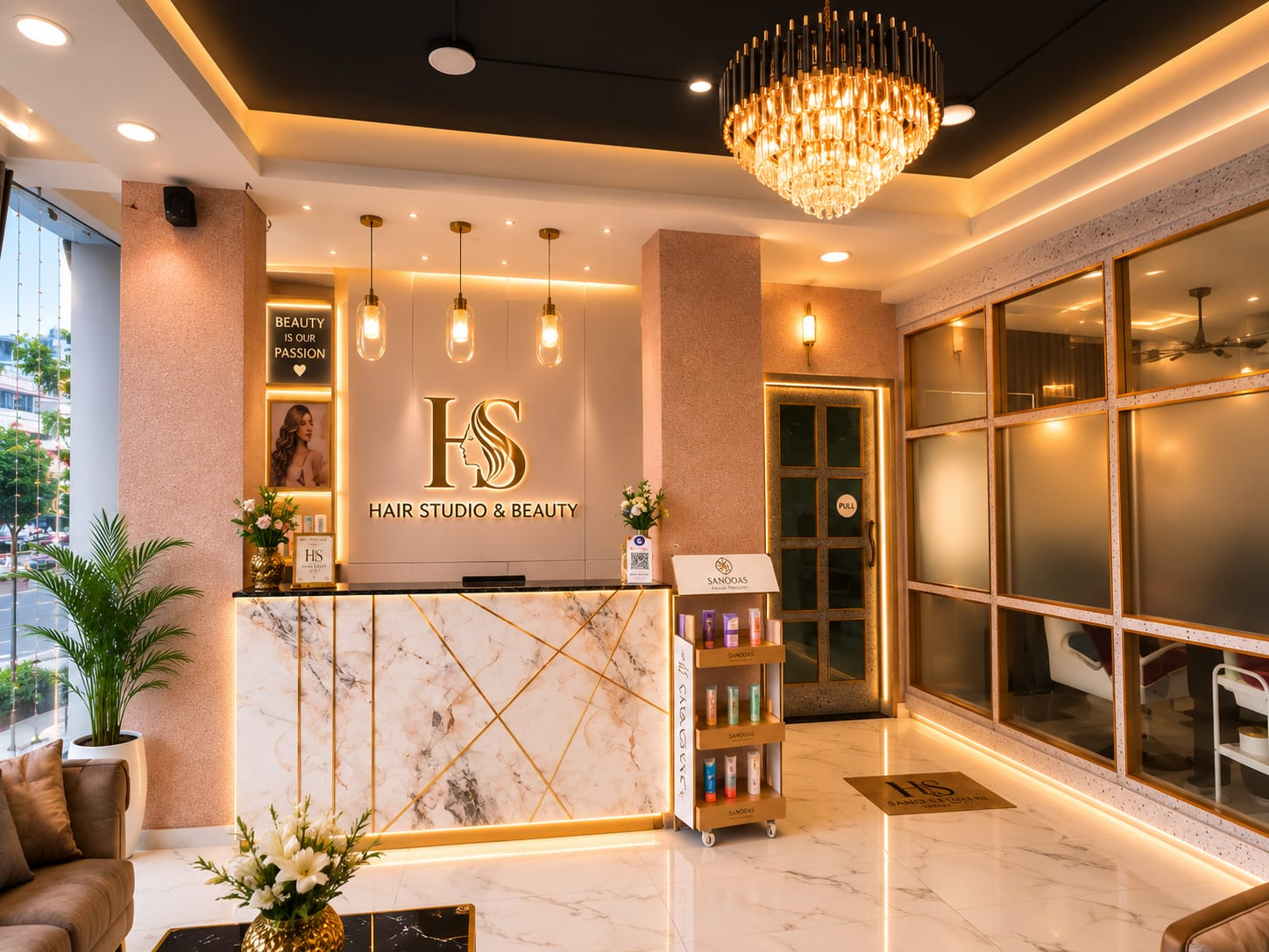 Premium reception at H S Hair Studio and Beauty